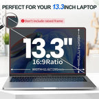 2Pack Magnetic 13.3 Inch Laptop Privacy Screen 16:9 Aspect Ratio, Removable - Image 4