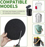6.7 inch Kitchen Compost Bin Charcoal Filter Replacements, 12 Pack Compost Pail - Image 4