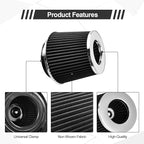 Universal Clamp On Air Intake Filter fits 3 In /3.5 In /4 In Three Different - Image 5