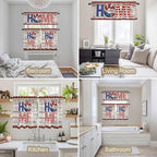 4th of July Kitchen Curtains Set 3 Piece - Image 4