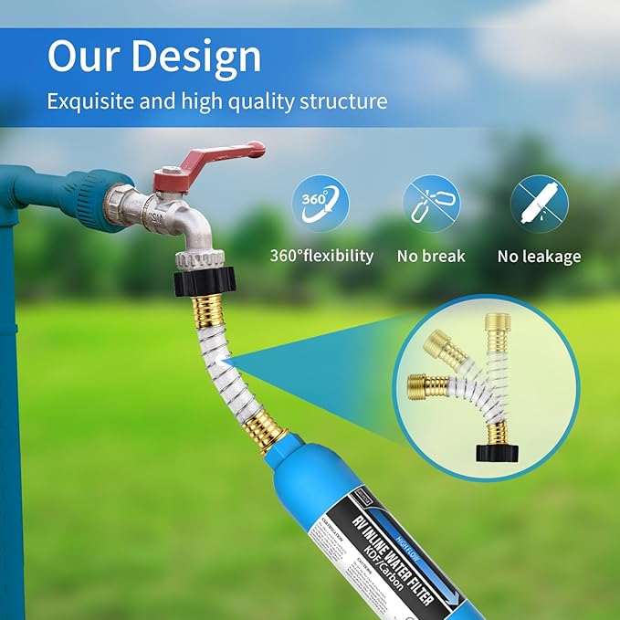 Lifefilter RV Inline Marine Water Filter, Bad Taste&Odor - Image 4