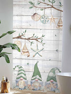 Sheer Curtains 108 Inches Long, Sage Green Gnomes Semi Sheer Curtains Light - Image 4