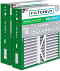 Filterbuy 20x20x5 Air Filter MERV 8 Essential Dust & Allergy Defense, Pleated by Filterbuy