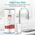 SimPure 10"x4.5" Pleated Sediment Water Filter, 20 Micron Whole House Water - Image 4