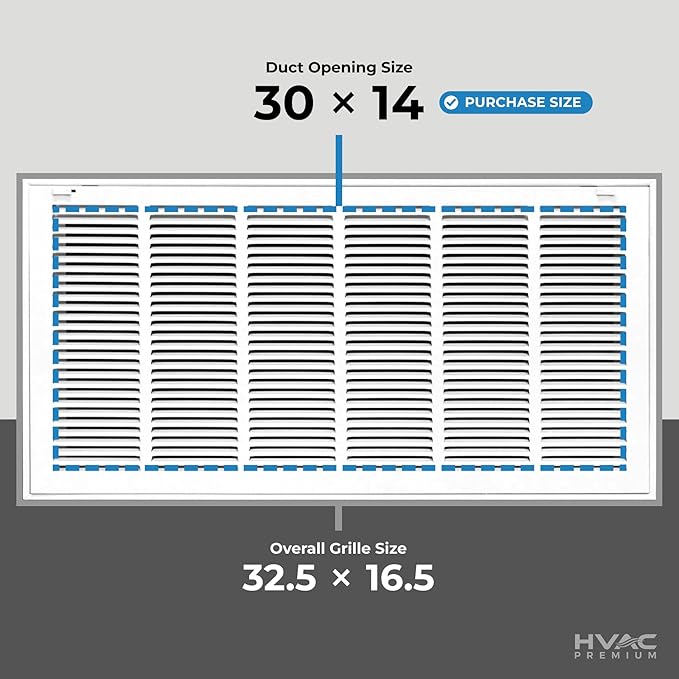 30x14 Return Air Vent Cover Grille - Image 2