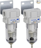 PneumaticPlus SAF200-N02B Miniature Compressed Air Particulate Filter 1/4" NPT by PneumaticPlus