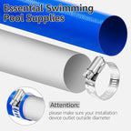 1.5" x 100 FT Pool Backwash Hose, Heavy Duty PVC Discharge Hose, Lay Flat - Image 4
