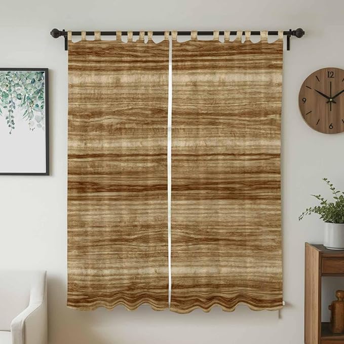 Vintage Western Living Room Curtains 96 Inch Length, Window Curtains Tab Top - Image 2