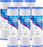 PUREPLUS 5 Micron 10"x2.5" Whole House Pleated Sediment Filter by PUREPLUS