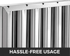 VBENLEM Pack of 6 Hood Filters 19.5W x 15.5H Inch, 430 Stainless Steel 5 - Image 6