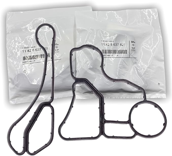 OEM Parts 2pcs, N55 N54 N52 N51 N20 Engine Oil Filter Housing Gasket kit by Professionalautomotiveparts