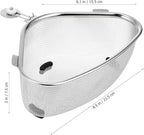Hemoton Triangle Corner Sink Strainer Basket 8.46X6.10X2.95In Kitchen Drain - Image 2