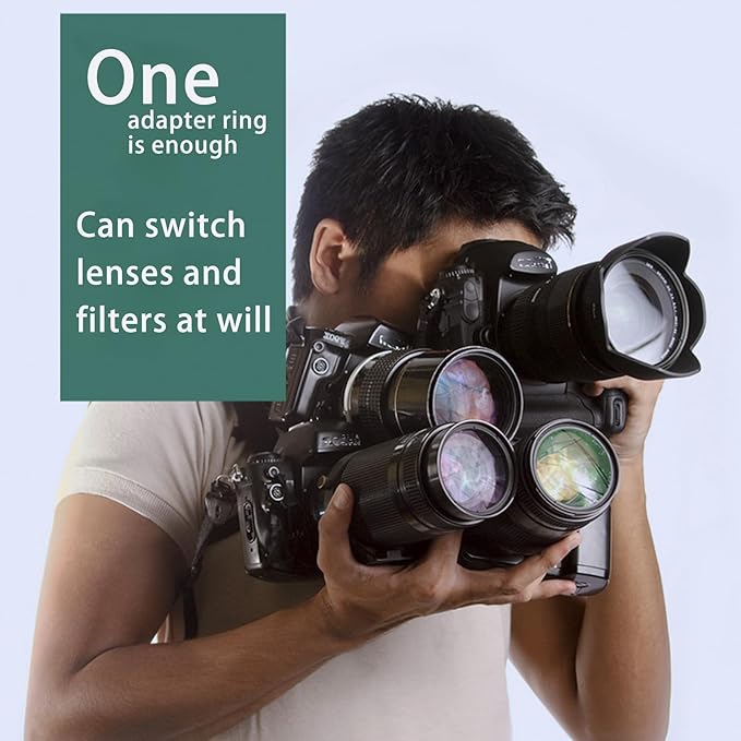 43mm Lens to 77mm Camera Lens Adapter 43mm to 77mm Step Up Ring Adapter Ring - Image 5