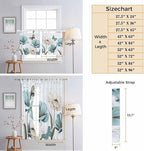 Blue Tulips Living Room Curtains 96 Inch Length, Window Curtains Tab Top - Image 8
