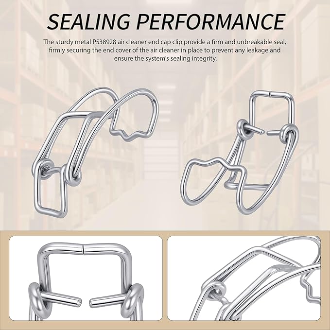 8 Pcs P538928 Air Cleaner End Cap Metal Clip Compatible - Image 5