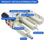 3/4" NPT Industrial Grade 3 Stage Air Drying System, Air Compressor Water - Image 4
