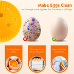 Egg Washer for Fresh Eggs, Silicone Egg Brush Cleaner, Egg Cleaner Scrubber for - Image 5