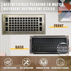 Floor Air Vent 4X10 Inch Heavy Duty Walkable Steel Floor Register Bronze Color - Image 2