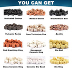Aquarium Filter Media 12 Species Bio Balls Ceramic Rings Activated Carbon - Image 2