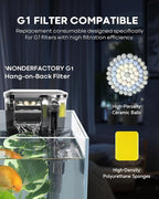 Wonderfactory 2 Pack G1 Filter Media Replacement, Sponge Ceramic Rings Bio - Image 2