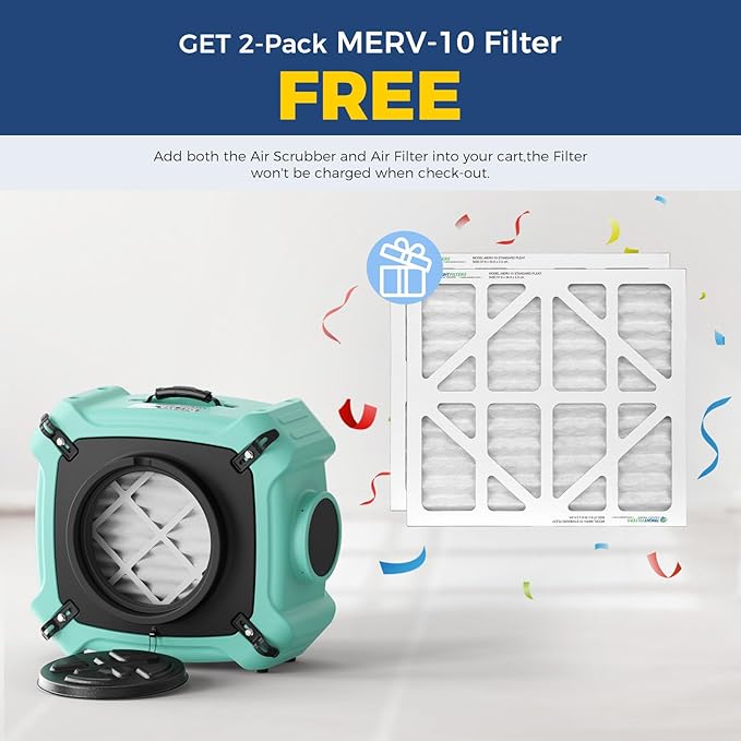 ALORAIR PureAiro HEPA Max 770 industrial Air Scrubber, 3-Stage Filtration System - Image 2
