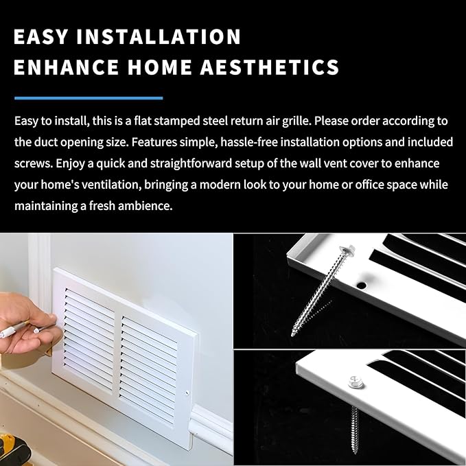 12x24 Return Air Grille, Air Return Vent Cover, Flat Vent Cover, Rejillas De - Image 6