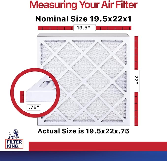 Filter King 19.5x22x1 Air Filter | 4-PACK | MERV 11 HVAC Pleated A/C Furnace - Image 2