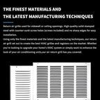 16x10 Return Air Grille, Air Return Vent Cover, Flat Vent Cover, Rejillas De - Image 5