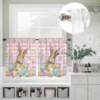 Kitchen Curtains Tiers and Valance Set of 3, Easter Light Filtering Window - Image 8