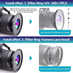 55mm Lens to 62mm Camera Lens Adapter, 55mm to 62mm Filter Step-up Ring Adapter - Image 6