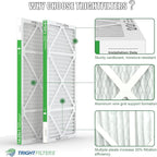 14x25x1 Air Filter 4 Pack, Durable MERV 8 Pleated Home HVAC AC Furnace Filters - Image 3