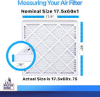 Filter King 17.5x60x1 Air Filter | 4-PACK | MERV 8 HVAC Pleated A/C Furnace - Image 2