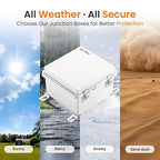 QILIPSU Waterproof Junction Box IP67 Outdoor Plastic Electrical Project - Image 5