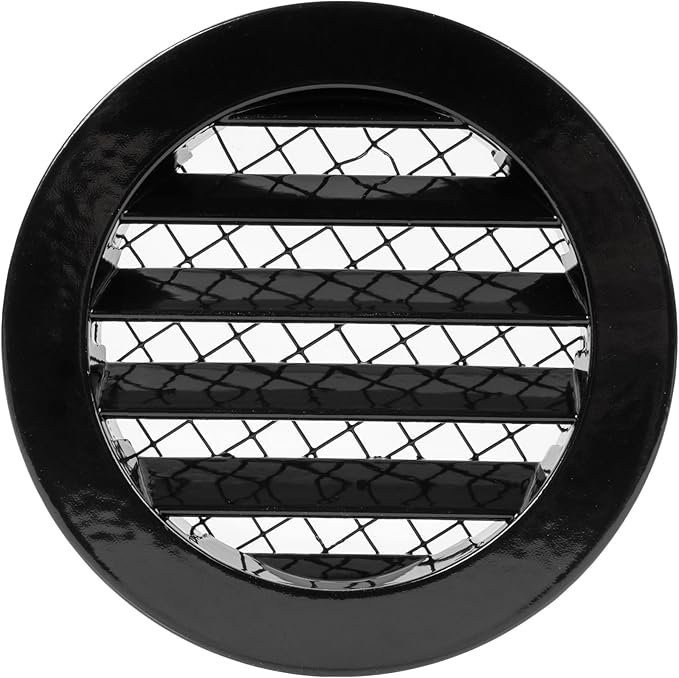 Repa Market 4" Inch Aluminum Black Soffit Air Vent Cover by RepaMarket