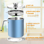 Chihee Stainless Steel Bacon Grease Saver - 2L / 67.6 fl oz Oil Container - Image 2