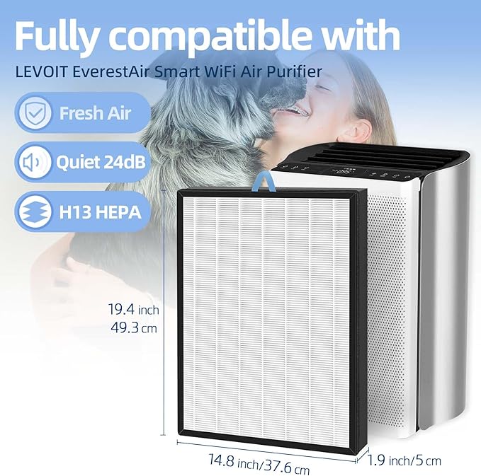 EverestAir Filter Replacement for Levoit EverestAir Air Purifier 2 Pack - Image 2