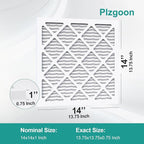 14x14x1 Air Filter MERV 8 MPR 600 Pleated Air Conditioner HVAC AC Furnace Air - Image 2