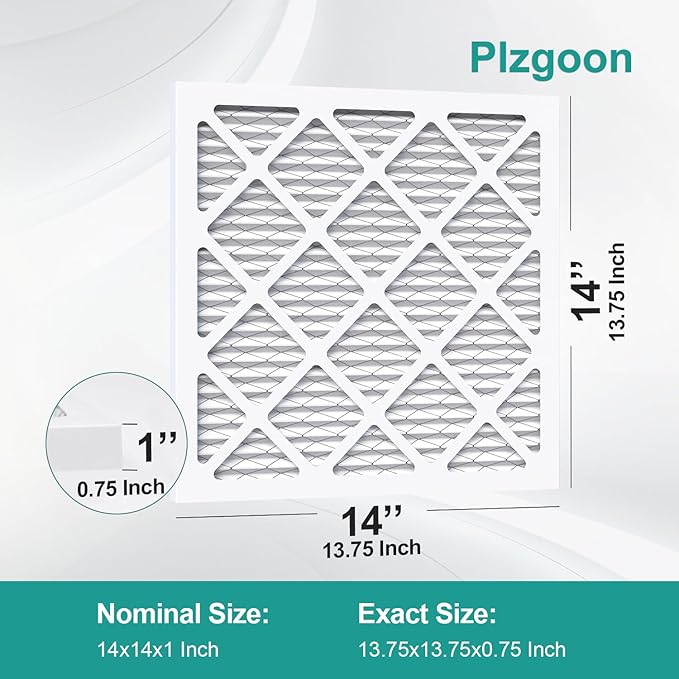 14x14x1 Air Filter MERV 8 MPR 600 Pleated Air Conditioner HVAC AC Furnace Air - Image 2