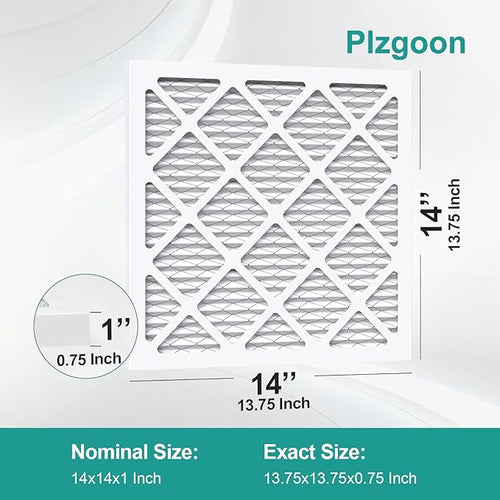 14x14x1 Air Filter MERV 8 MPR 600 Pleated Air Conditioner HVAC AC Furnace Air - Image 2