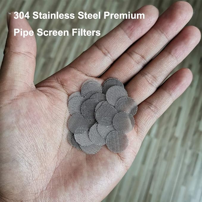 200pcs Stainless Steel Pipe Filters, 15mm/0.59 Inch Smoking Screens Pipe - Image 3