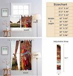 Farm Rooster Bedroom Curtains 63 Inch Length, Window Curtains Tab Top, - Image 8