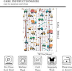 Construction Window Curtains, Kids Cartoon Construction Machines Building Hand - Image 4