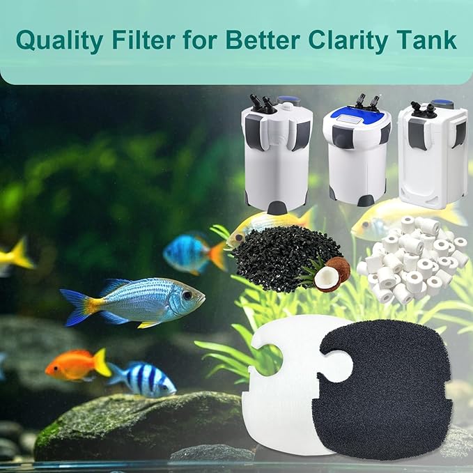16-Set Aquarium Filter Replacement Media Compatible - Image 7