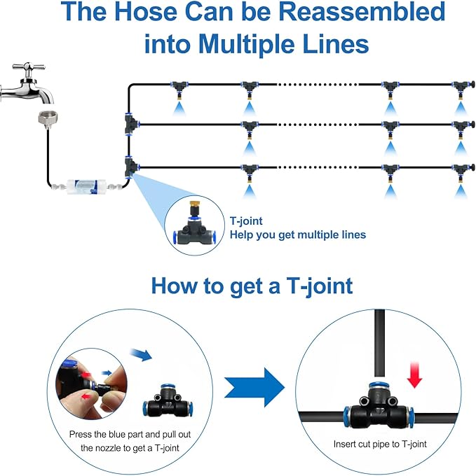 Pre-Assembled Misters for Outside Patio, 80FT|24M.Outdoor Misting Cooling - Image 4