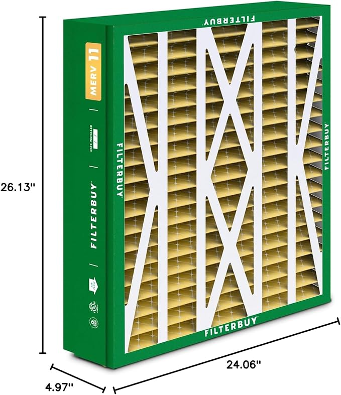 Filterbuy 24.5x27x5 Air Filter MERV 11 Superior Pet & Allergy Defense, Pleated - Image 10