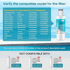 ICEPURE Alkaline LT1000PC Refrigerator Water Filter and Air Filter Replacement - Image 2