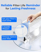 Waterdrop 0 TDS 35-Cup Slim Water Filter Dispenser, Large Capacity, PFOA/PFOS - Image 8
