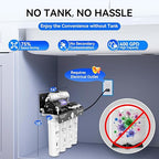 WINGSOL Dual Outlet Reverse Osmosis Water Filter, Mineral Alkaline UV 0 TDS - Image 7