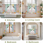 Easter Kitchen Tier Curtains 45 Inch Long 2 Panel Set, Rod Pocket Short Window - Image 8