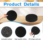 6 Pack Charcoal Filters for Compost Bucket, 7.25 in Round Compost Filters for - Image 3